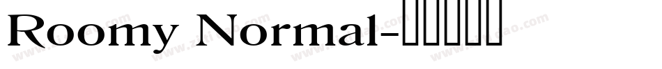 Roomy Normal字体转换